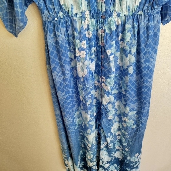 Tolani Collection Thalia Maxi boho button down floral Dress sz S - Picture 3 of 9